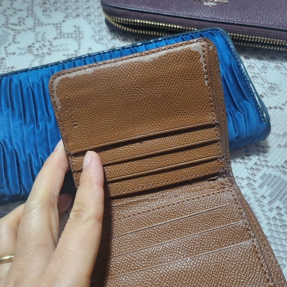 3 Coach Wallet Trio - Purple, Blue, and Brown - Picture 10 of 13